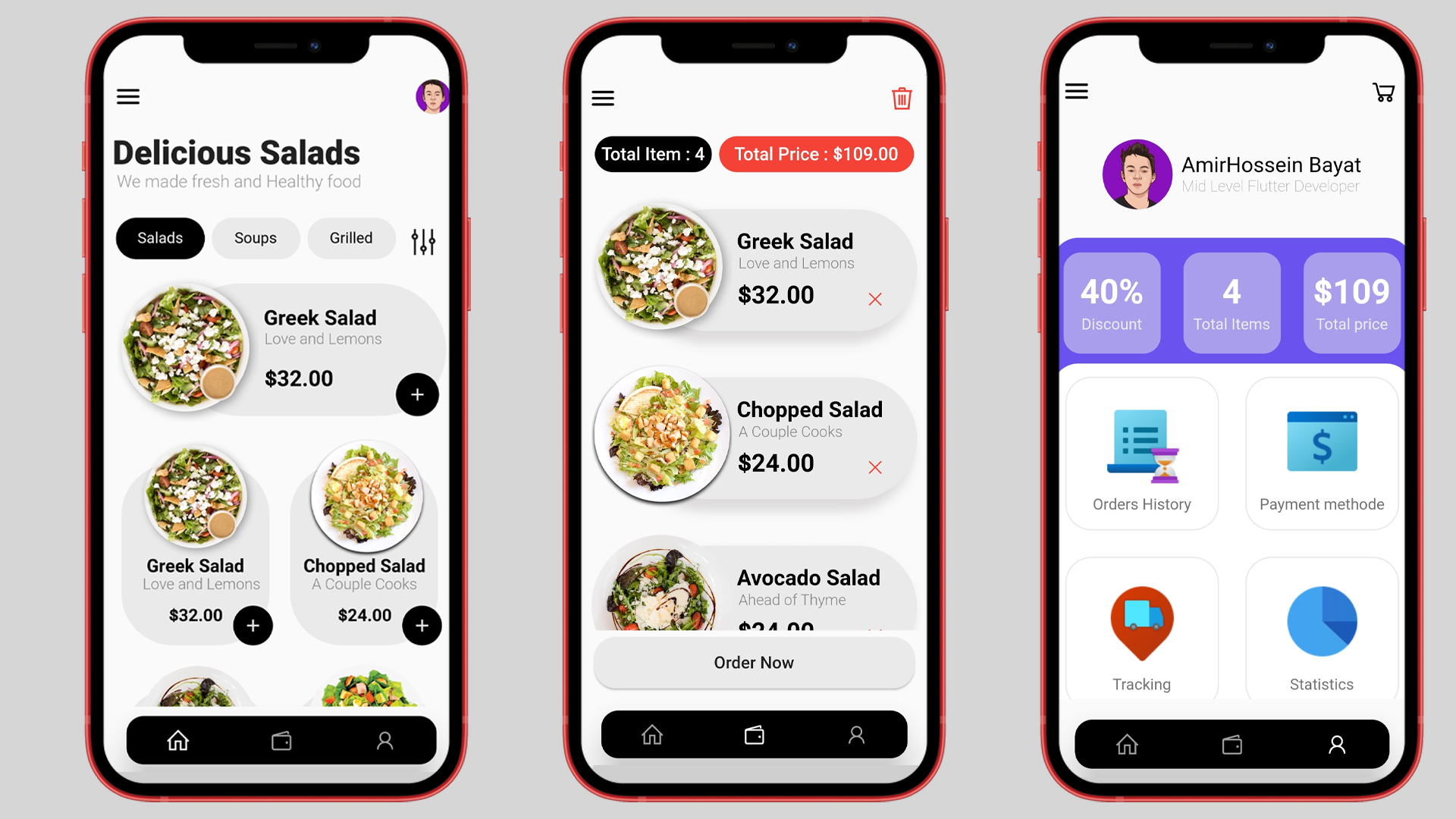 I will develop you online food business flutter Android, iOS  mobile app